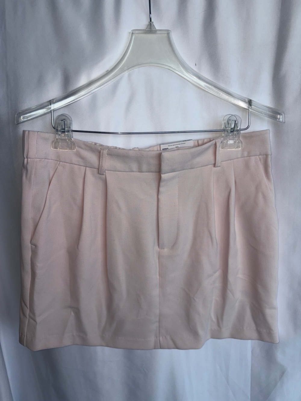 SO Juniors pale Pink High Rise Pleated Mini Skirt, sz L
